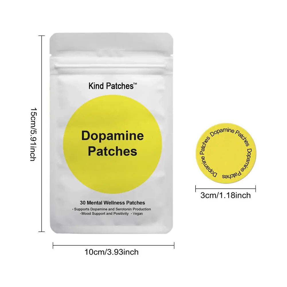 30Pcs Dopamine Fat Patch Environmentally Friendly Packaging Improve Mood and Concentration Dopamine Fat Patch