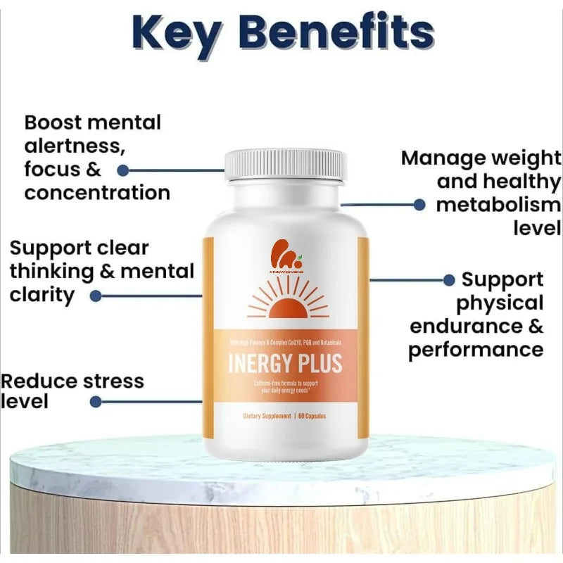 Women'S Vitamins, Natural Energy Supplements | Vitamin B12, Folic Acid, Rhodiola Rosea, Cordyceps Sinensis, Coenzyme Q10