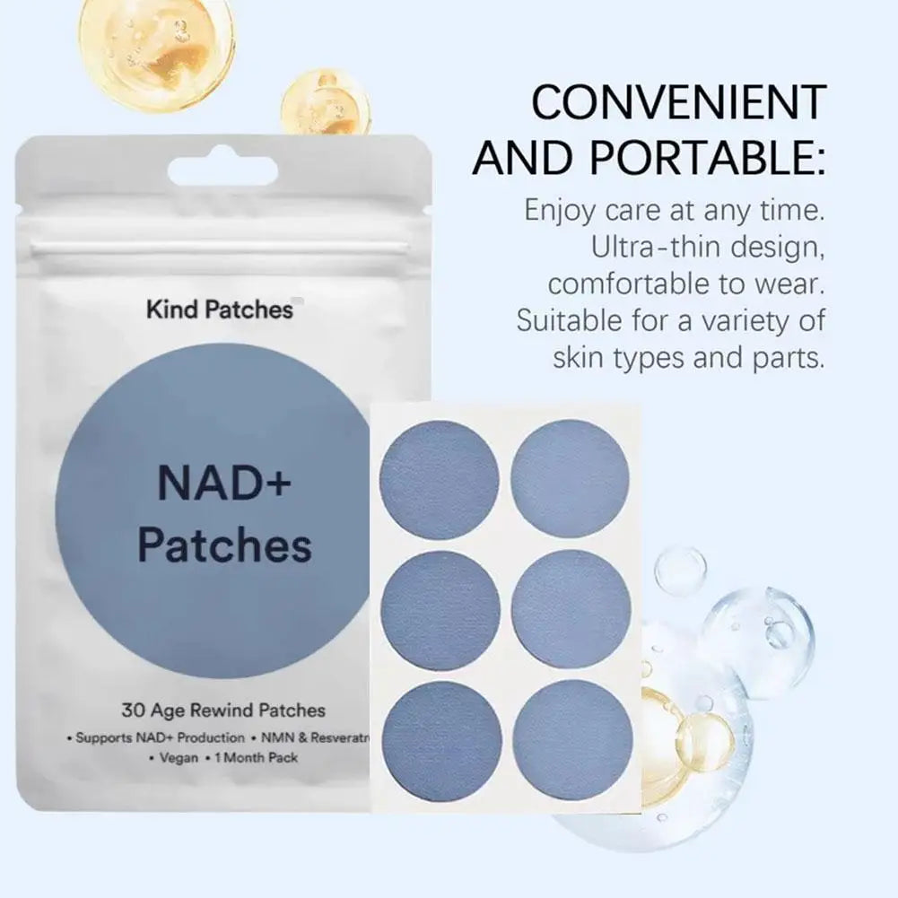 NAD Body Patches Gentle Soothing Enhance Energy Immune Support Weight Loss Patches,Relieve Body Fatigue Stickers