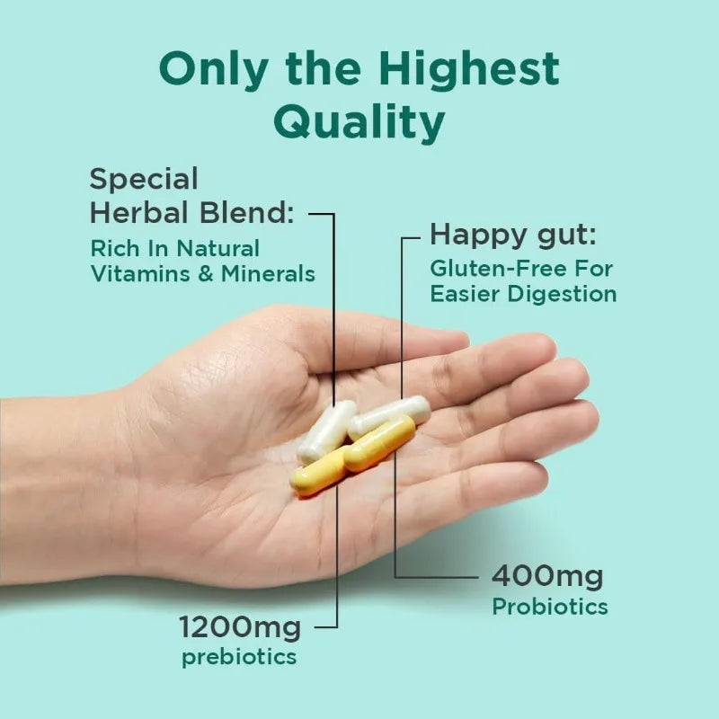 Women'S Prebiotics and Probiotic Capsule Set Supplements - Relieve Bloating, Digestive Health Support