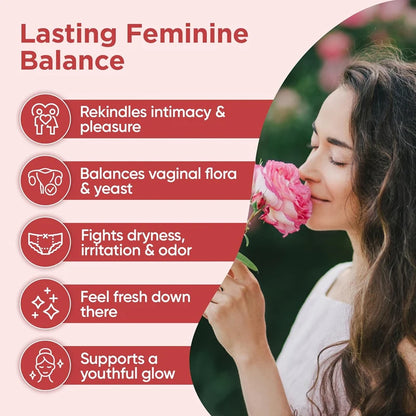 Probiotics Ph Balance Urinary Tract Health Female Health | Hyaluronic Acid, Probiotics, Vitamin C, Multi Collagen 60 Capsules