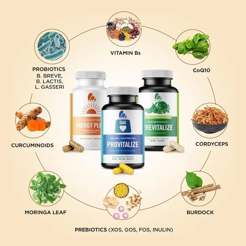 Women'S Package Capsules - Energy Vitamins, Probiotics, Probiotics, Digestive Immune Health Support, Reduce Abdominal Distension